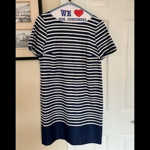 Limited navy and white stripe dress size small